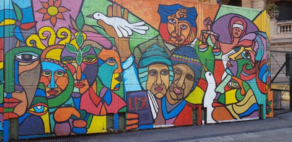 murals in chile