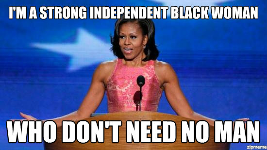 independent black woman