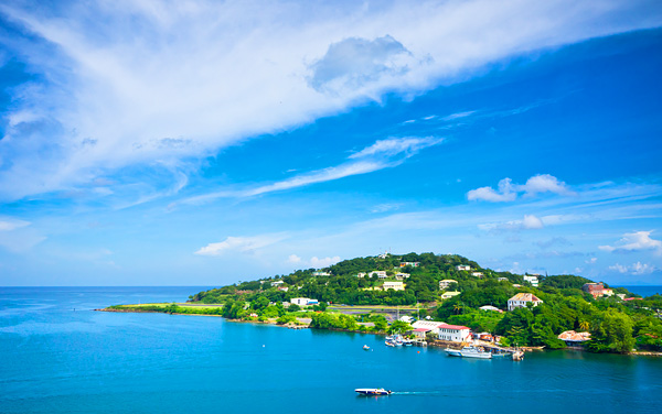 St. Lucia aerial view
